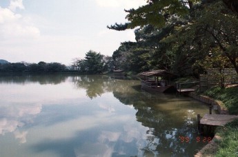 A pond of Daikakuji temple