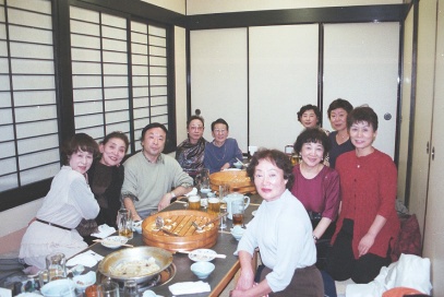 Year-end party after the final party of the year 2000.